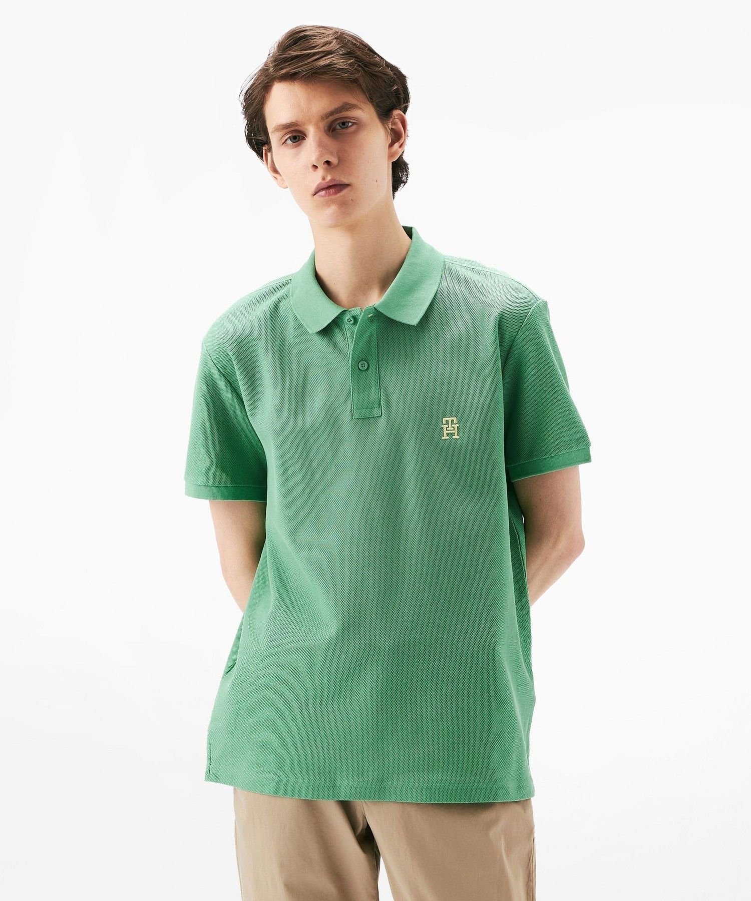 Обычная рубашка поло TOMMY HILFIGER, Green L3J