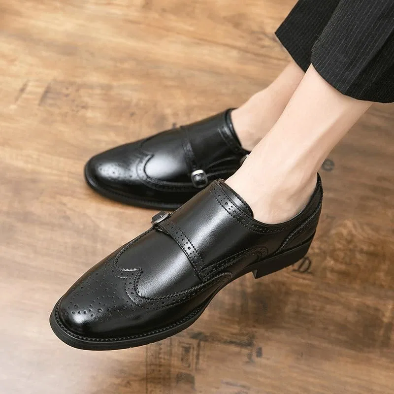 Лоферы мужские кожаные на резиновой подошве, Black UOPYNE — фото 2