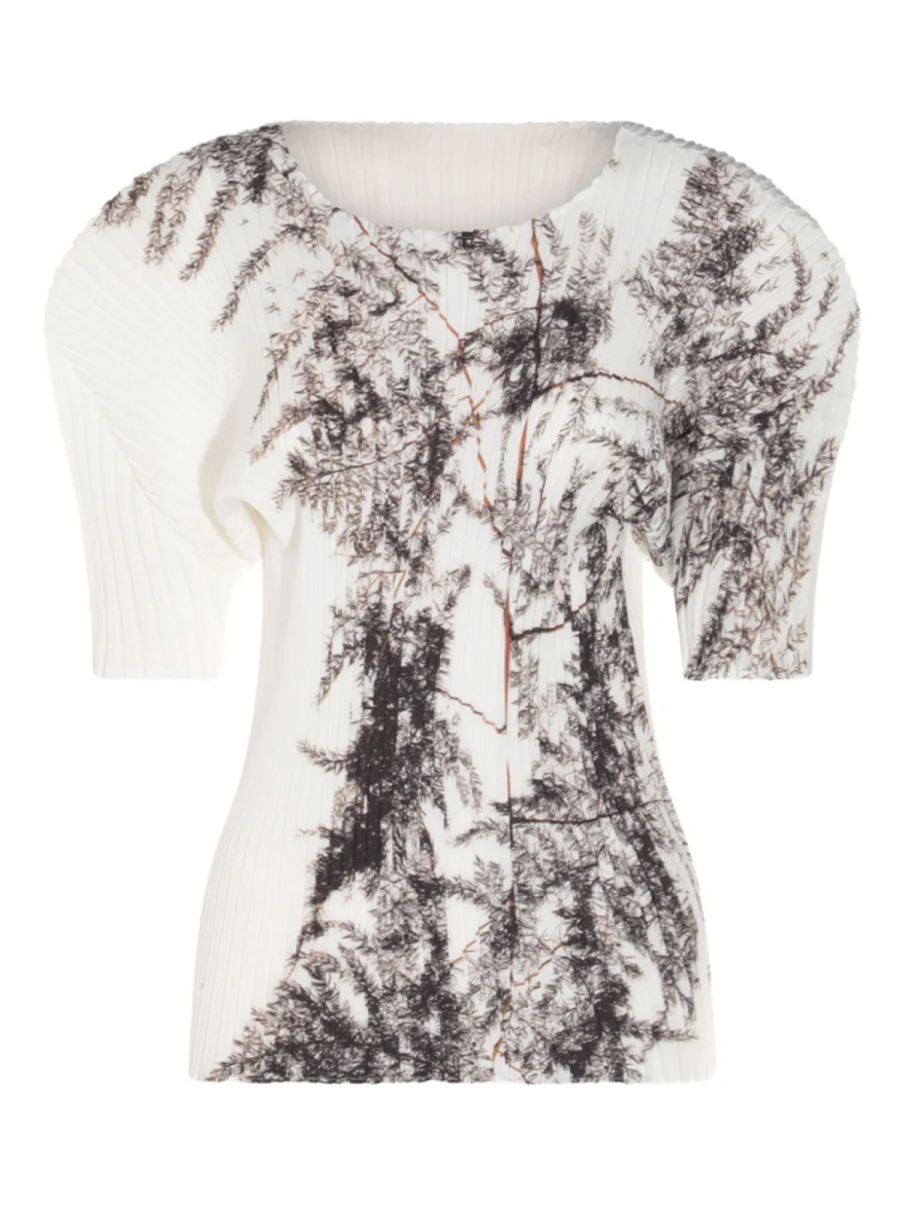 

Топ Pressed Flora Pleats Issey Miyake, белый