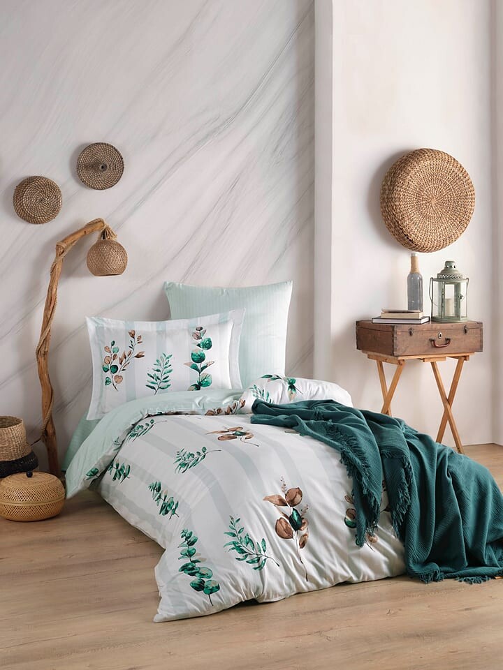 

Постельное белье Colourful Cotton Satin Set Vicanze, цвет weiß/mint