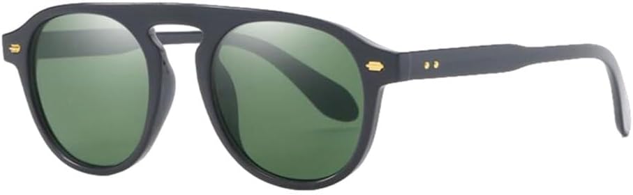 

Винтажные солнцезащитные очки в маленькой оправе для мужчин и женщин, сексуальные, овальной формы, уникальные солнцезащитные очки черного и желтого оттенка для активного отдыха TYUVIVO, Black Green