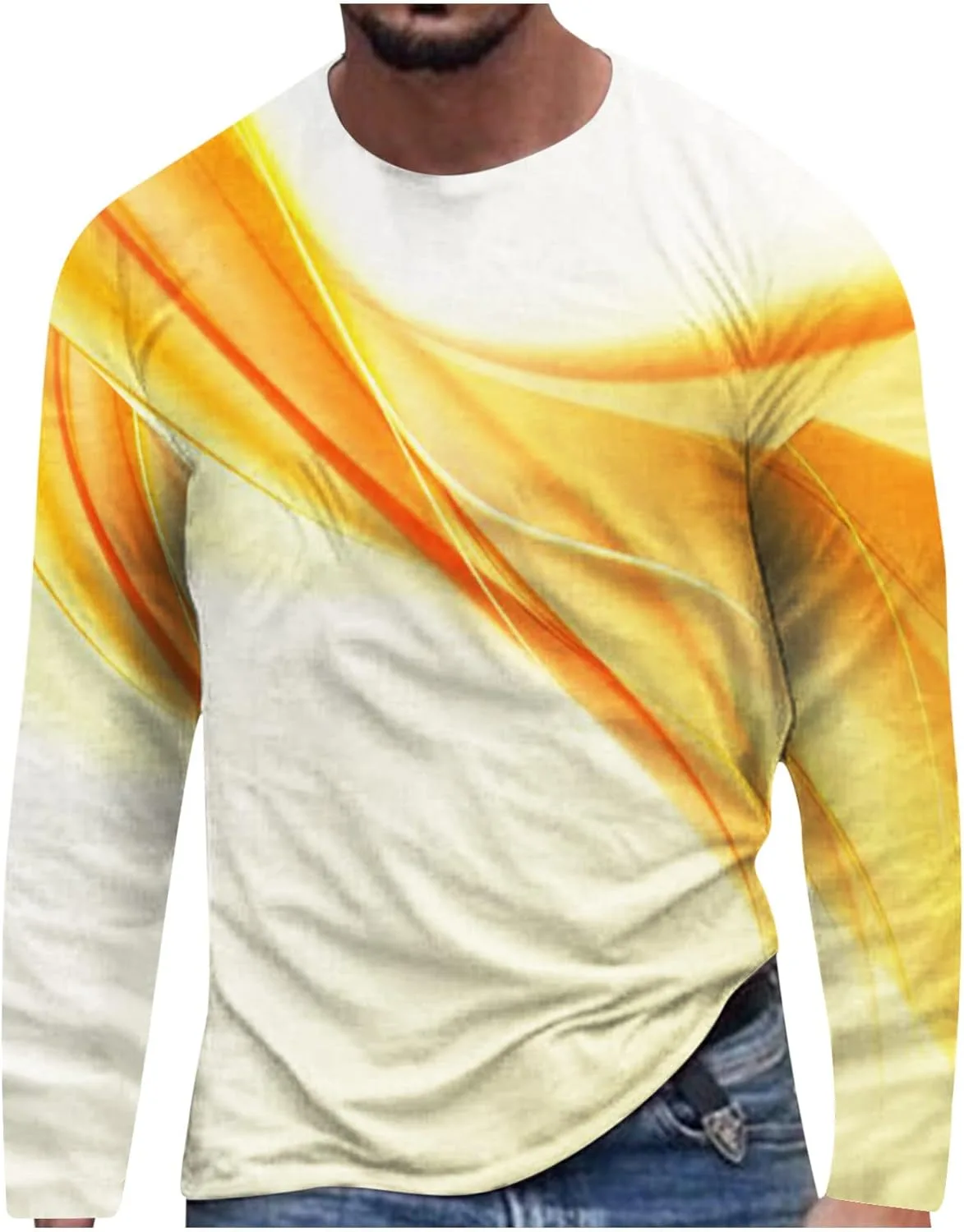 

Футболка с длинным рукавом Muscularfit с 3D принтом