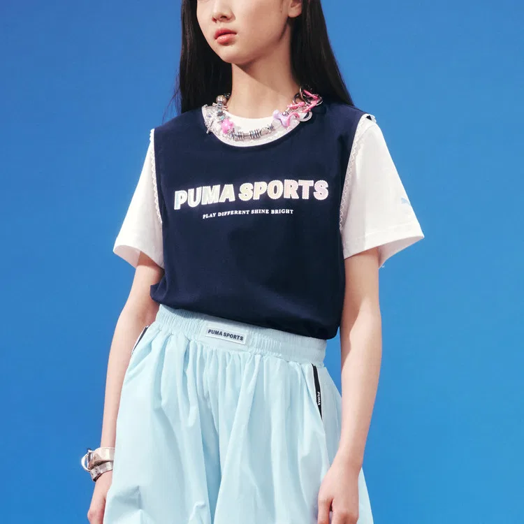 Футболка PUMA White Blue Tone — фото 3