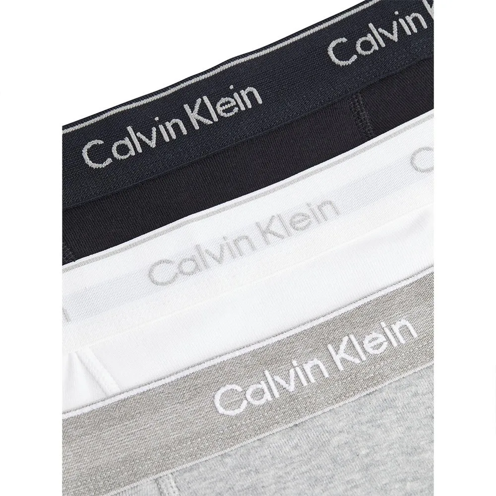 Комплект трусов Calvin Klein Cotton Classics 3 шт., черный/белый/серый — фото 2