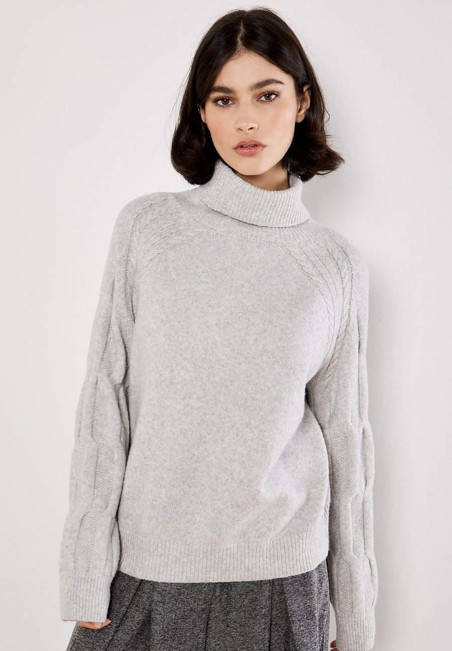 

Джемпер Apricot CABLE KNIT ROLL NECK, Grey