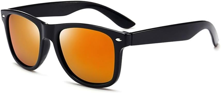 

Классические солнцезащитные очки для мужчин и женщин, поляризованные, с зеркальными синими линзами, для ночного вождения, с защитой UV400, для летнего использования KTUCN, 9 Black Orange