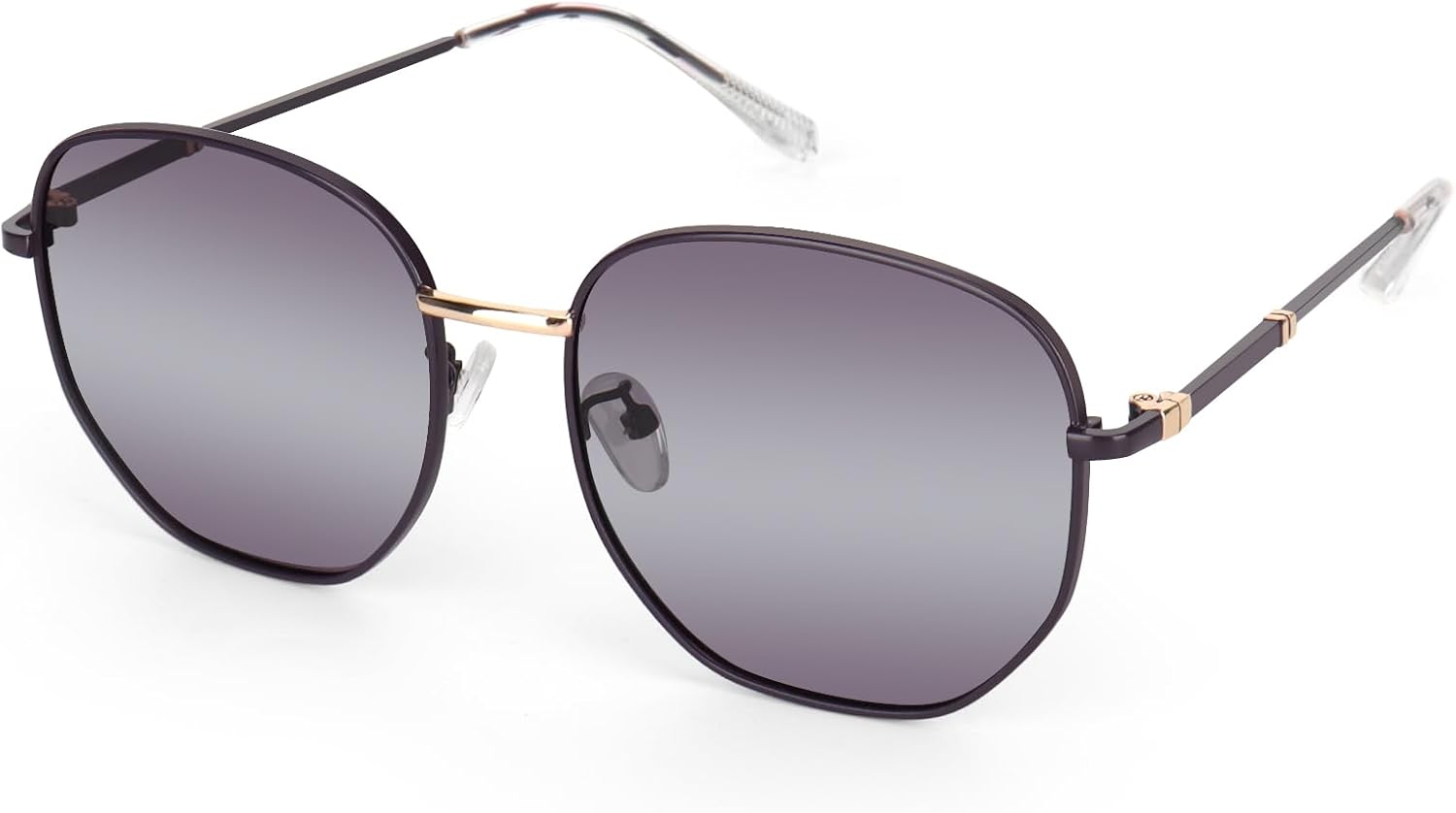 

Солнцезащитные очки RayLove Polarized Oversized для женщин, модная дизайнерская квадратная металлическая оправа с защитой UV400 CAT3 для активного отдыха на открытом воздухе, Purple