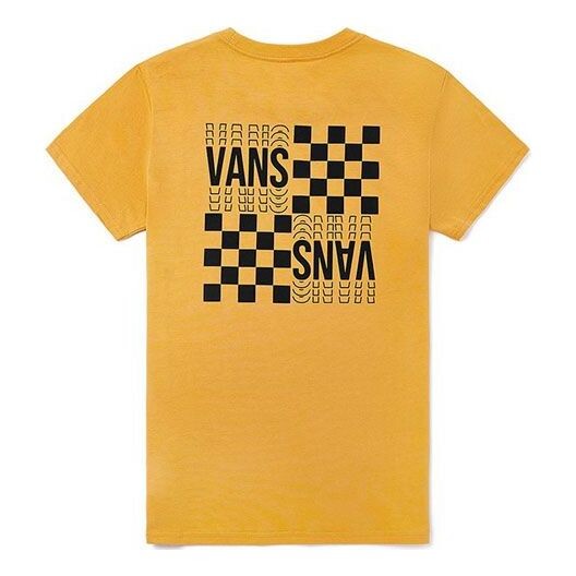 

Футболка back logo printing short sleeve yellow Vans, желтый