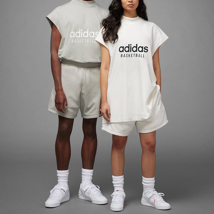 Спортивный топ adidas Basketball Tank Top 'Grey' IA3445, серый — фото 3