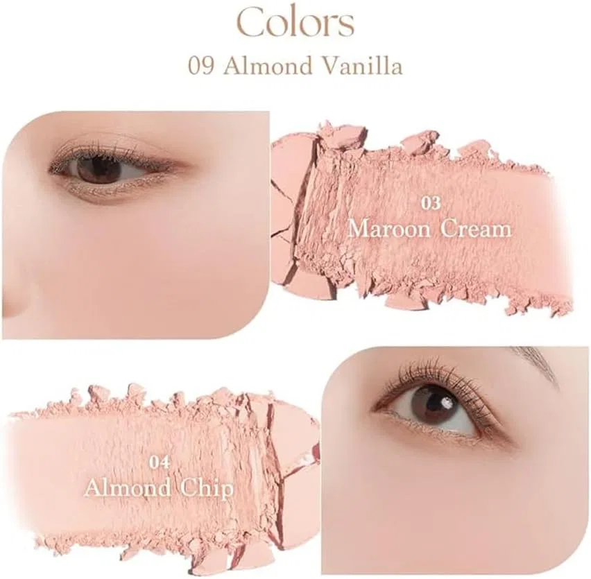 Палетка румян Blending Mood Cheek Dasique 4 цвета 09 Amond Vanilla Almond — фото 3