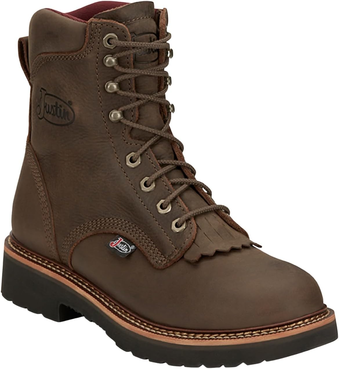 

Мужские ботинки Justin Rivot на шнуровке с мягким носком - Ow440, коричневый