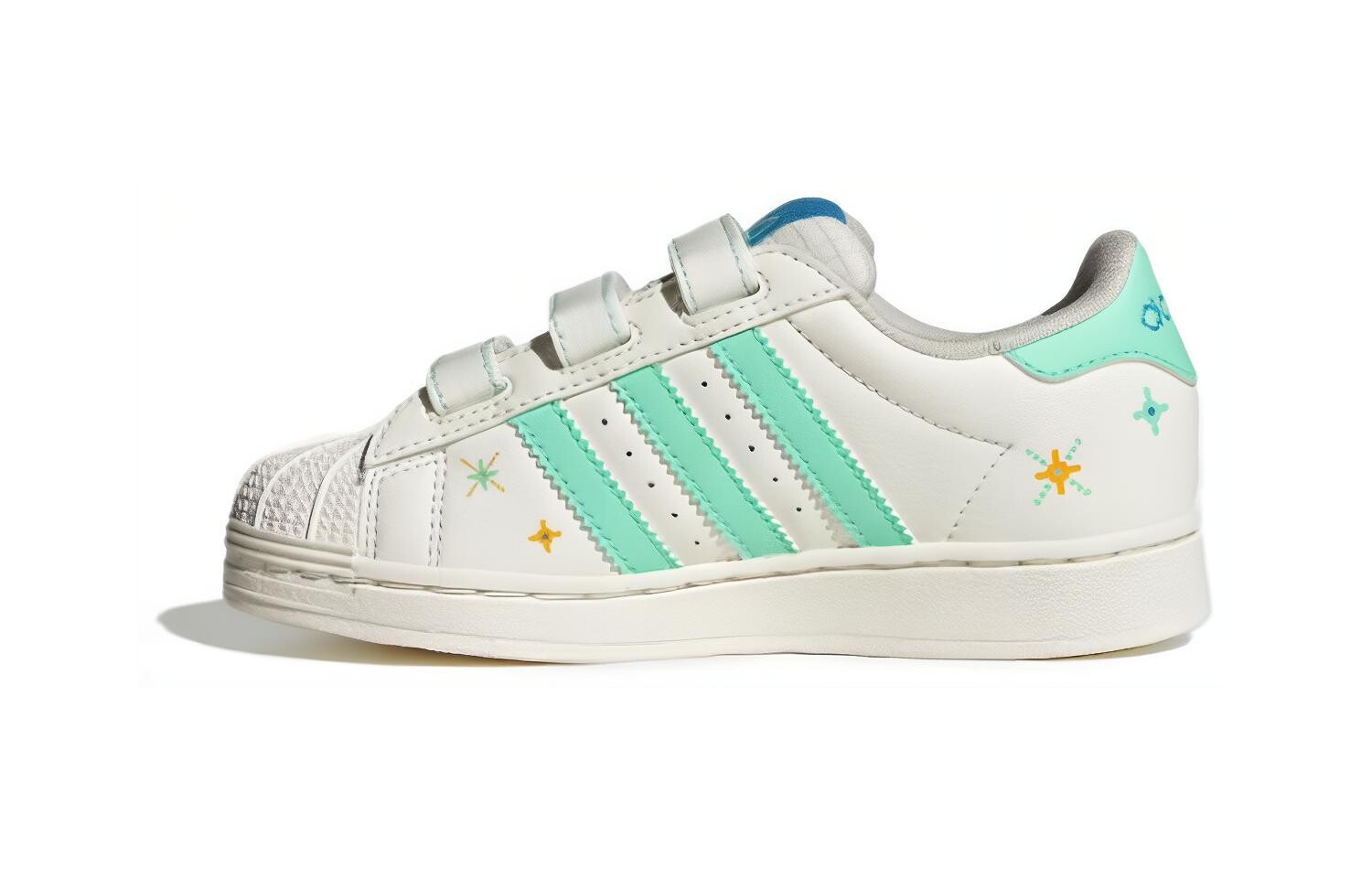 

Детские кроссовки для скейтбординга adidas originals Superstar Series PS, White/Green