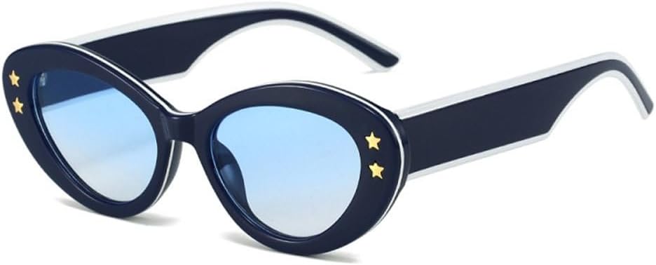 

Модные овальные солнцезащитные очки для женщин и мужчин с градиентными линзами, поликарбонатная оправа, винтажные очки «кошачий глаз», защита от ультрафиолета UV400 LVTFCO, C3