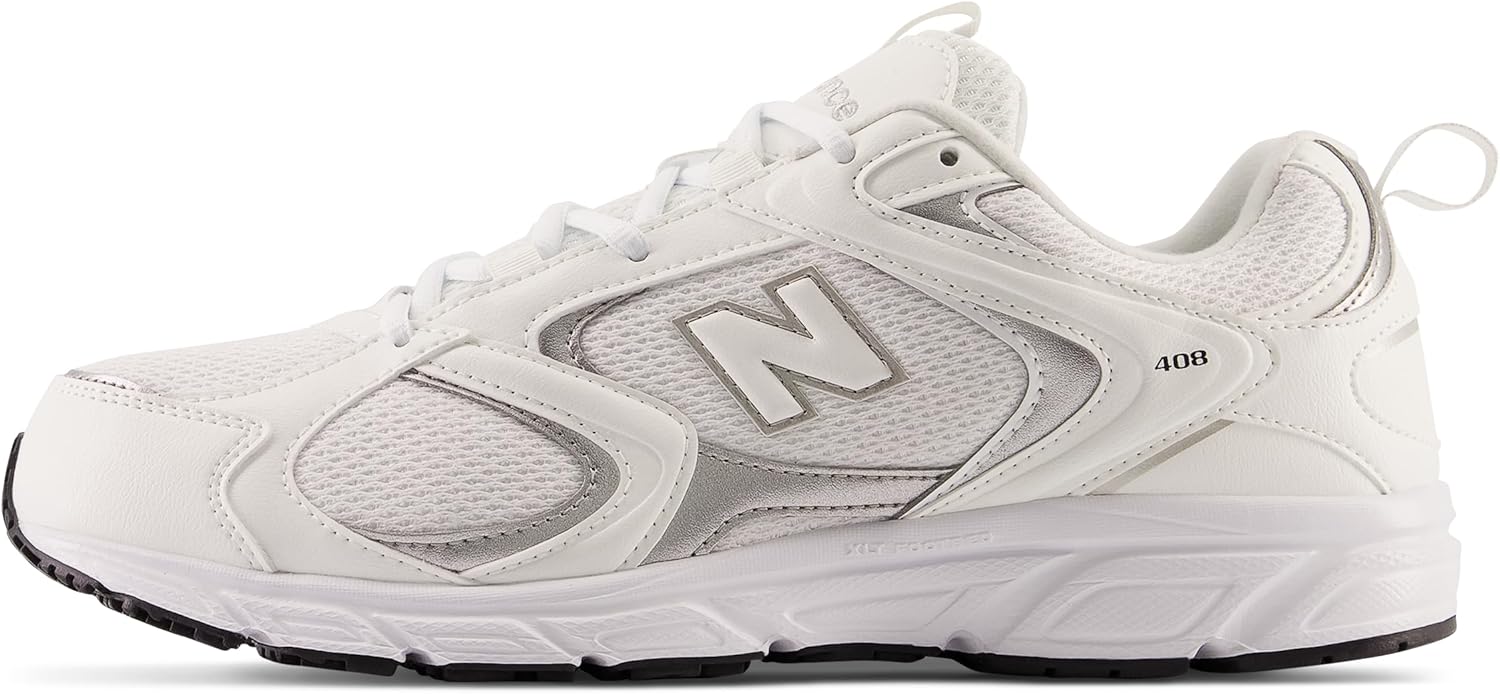 Мужские кроссовки New Balance 408 V1, белый/черный — фото 2