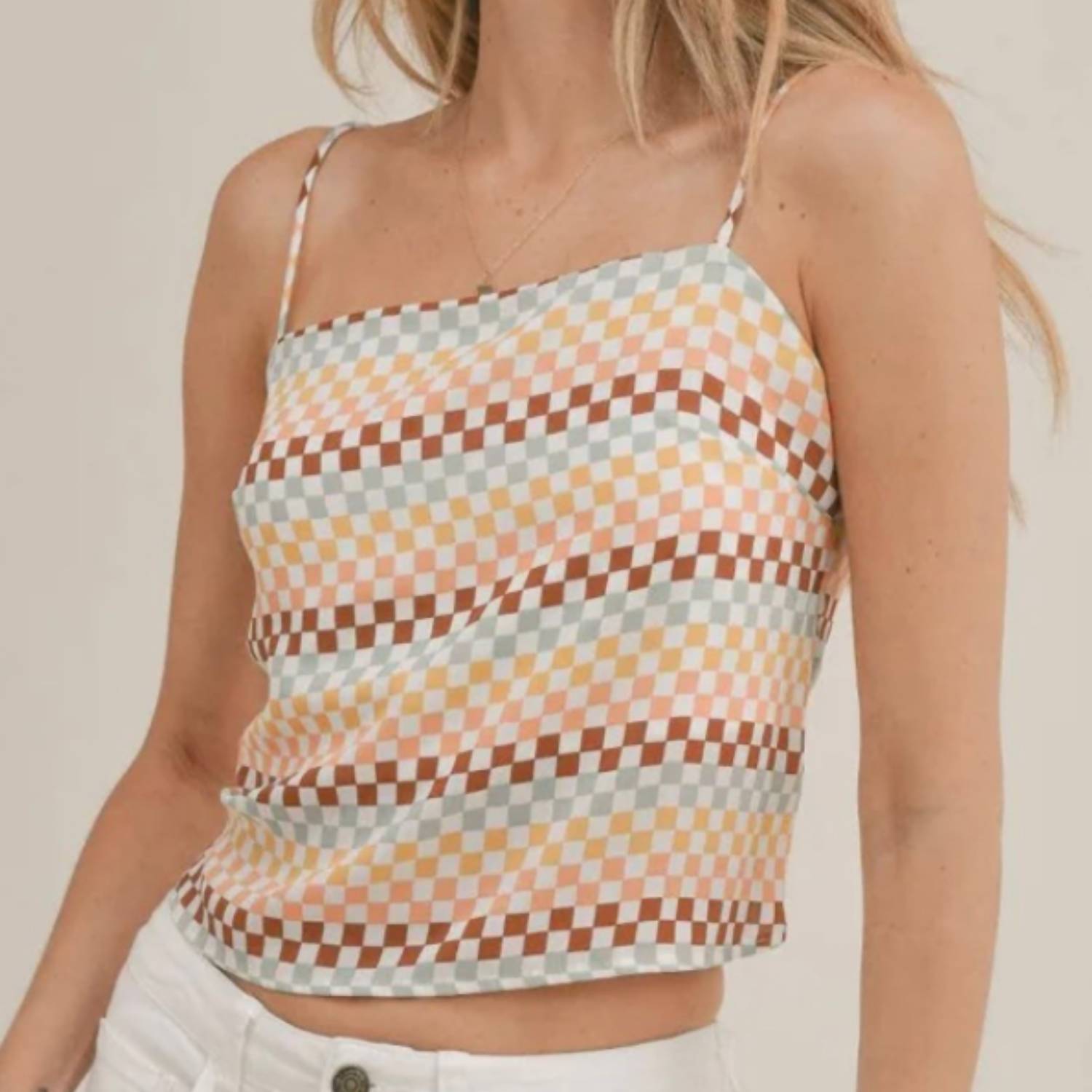 

Sadie & Sage Камизоль Palm Canyon Drive, цвет слоновая кость, разноцветная