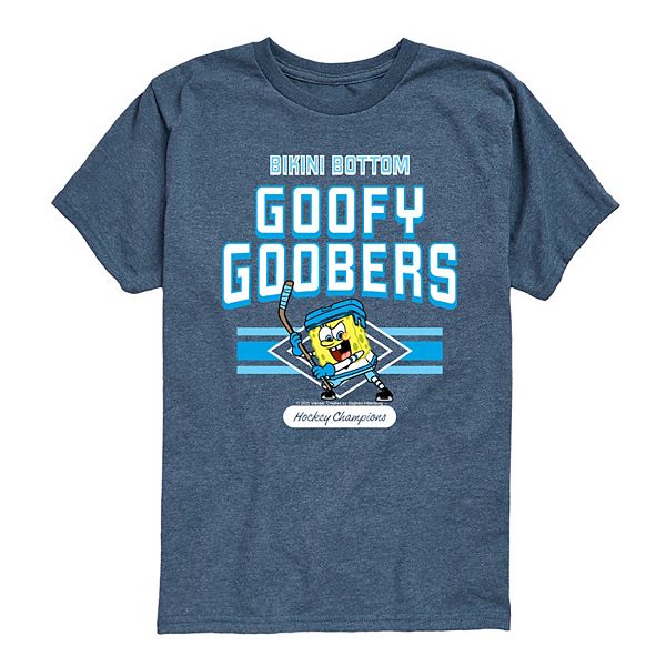 

Футболка с принтом Boys 8-20 Spongebob Squarepants Goofy Goobers Hockey Champions Licensed Character, Heather Blue