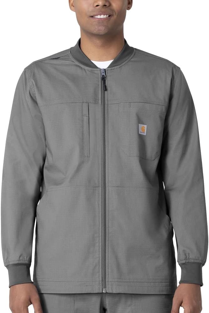 

Мужская куртка Carhartt Scrubs C81418 Rugged Flex Modern Fit Ripstop Utility Ja, Pewter
