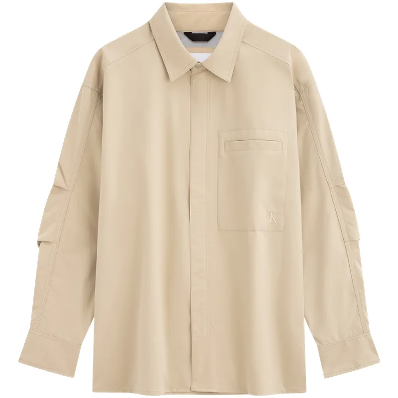 Рубашка мужская с лацканом Calvin Klein, RAE-Khaki