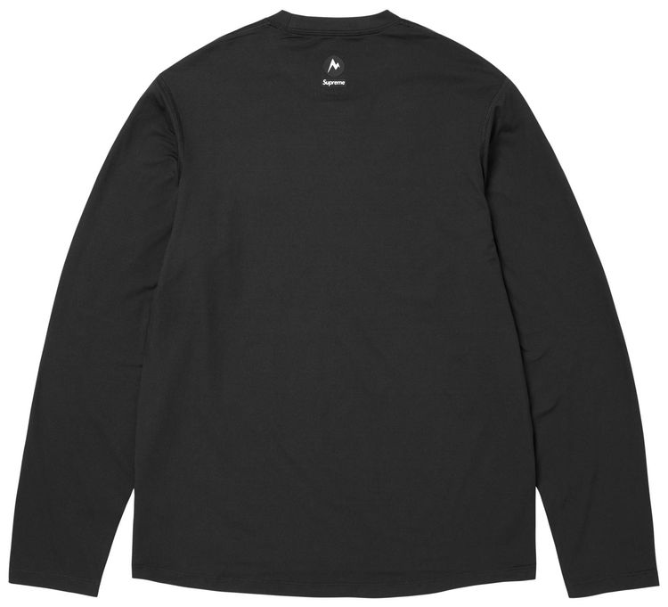 Футболка с длинными рукавами Supreme x Marmot Base Layer, черный — фото 2