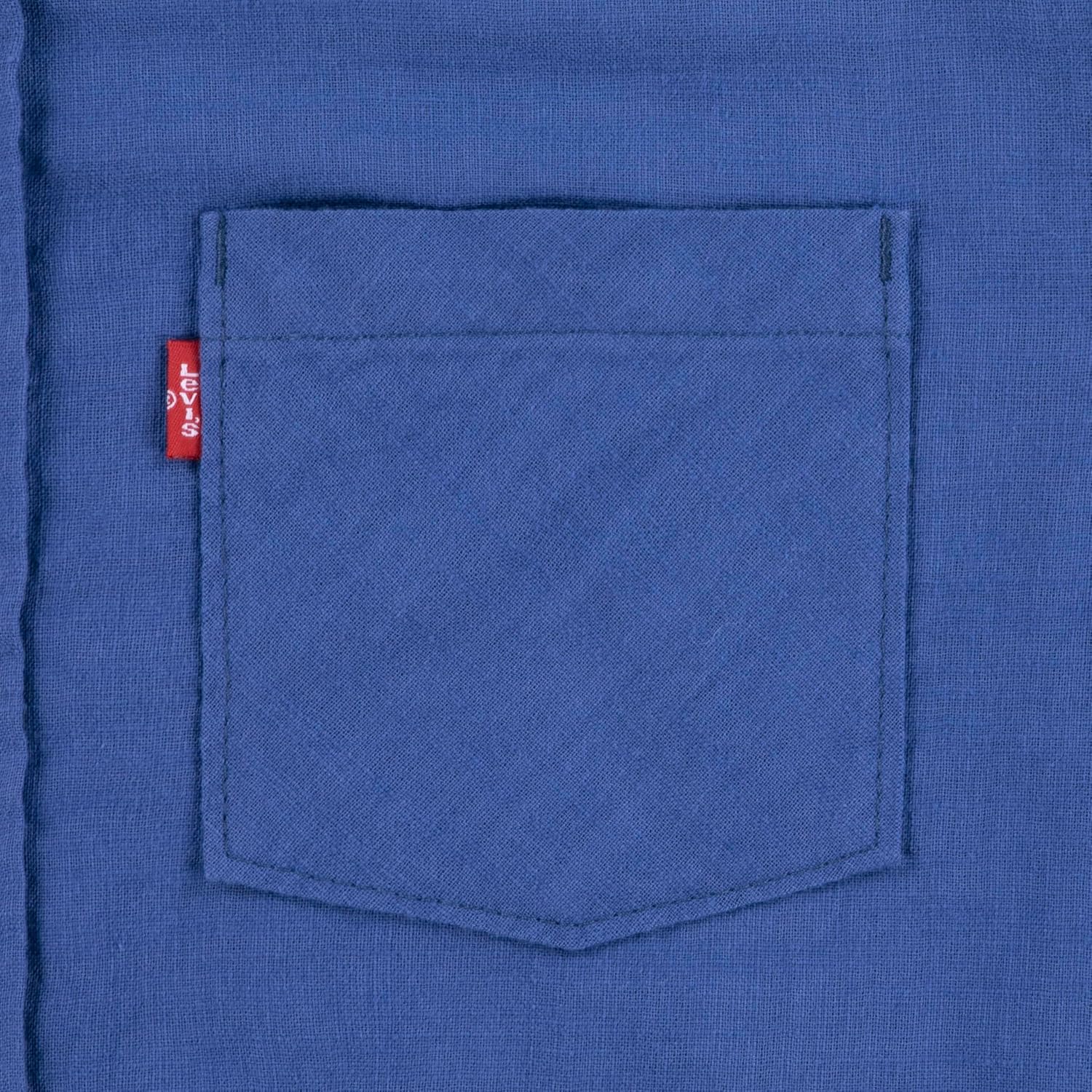 Рубашка Levi's для мальчиков с длинным рукавом и одним карманом на пуговицах, True Navy — фото 2