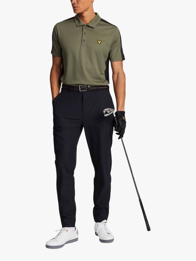 

Технические брюки для гольфа с прямыми штанинами Lyle & Scott, цвет Jet Black