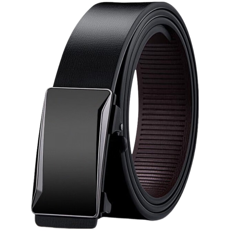 

Воинский ремень с автоматической пряжкой без кнопки для молодых мужчин, модный высококлассный кожаный ремень для делового кэжуал стиля Warrior Automatic