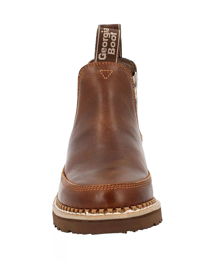 Женские клетчатые ботинки Chelsea Romeo Georgia Boot, коричневый — фото 3