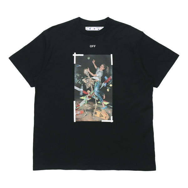 

Футболка chest painting printing short sleeve black Off-White, черный