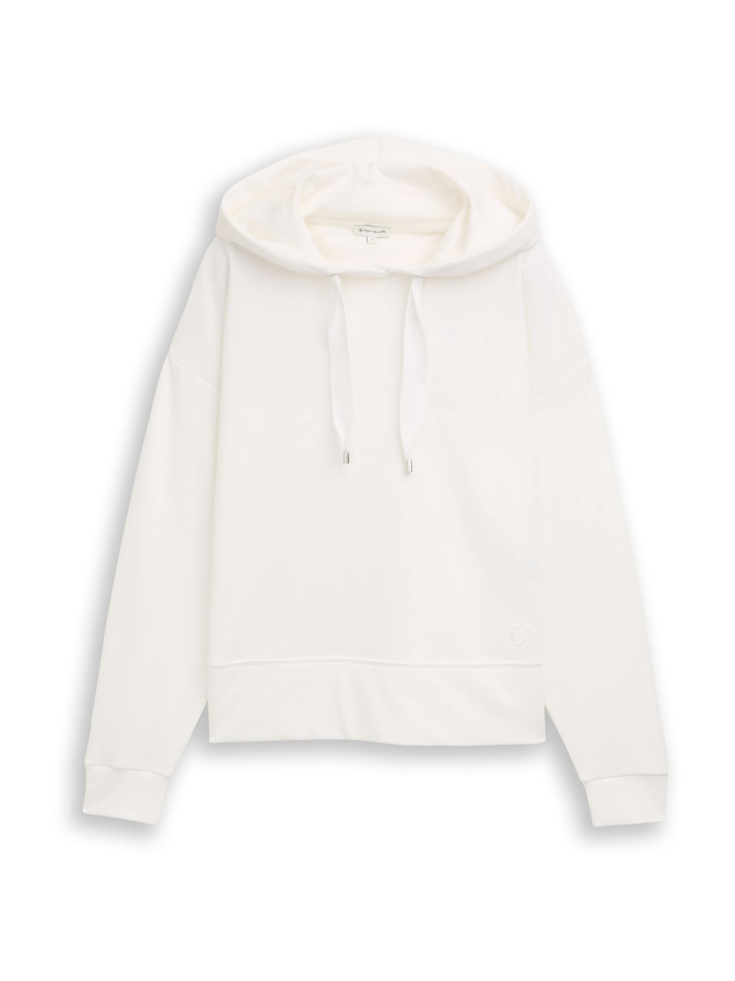 

TOM TAILOR Толстовка в белом цвете