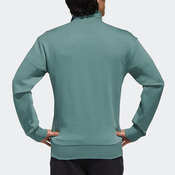 Куртка adidas WJ TT Cardigan Stand Collar Casual Sports Jacket Green, зеленый — фото 4