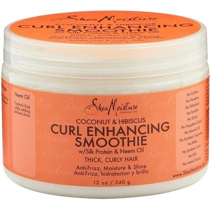 

Смузи для улучшения локонов Shea Moisture с кокосом и гибискусом, 340 г