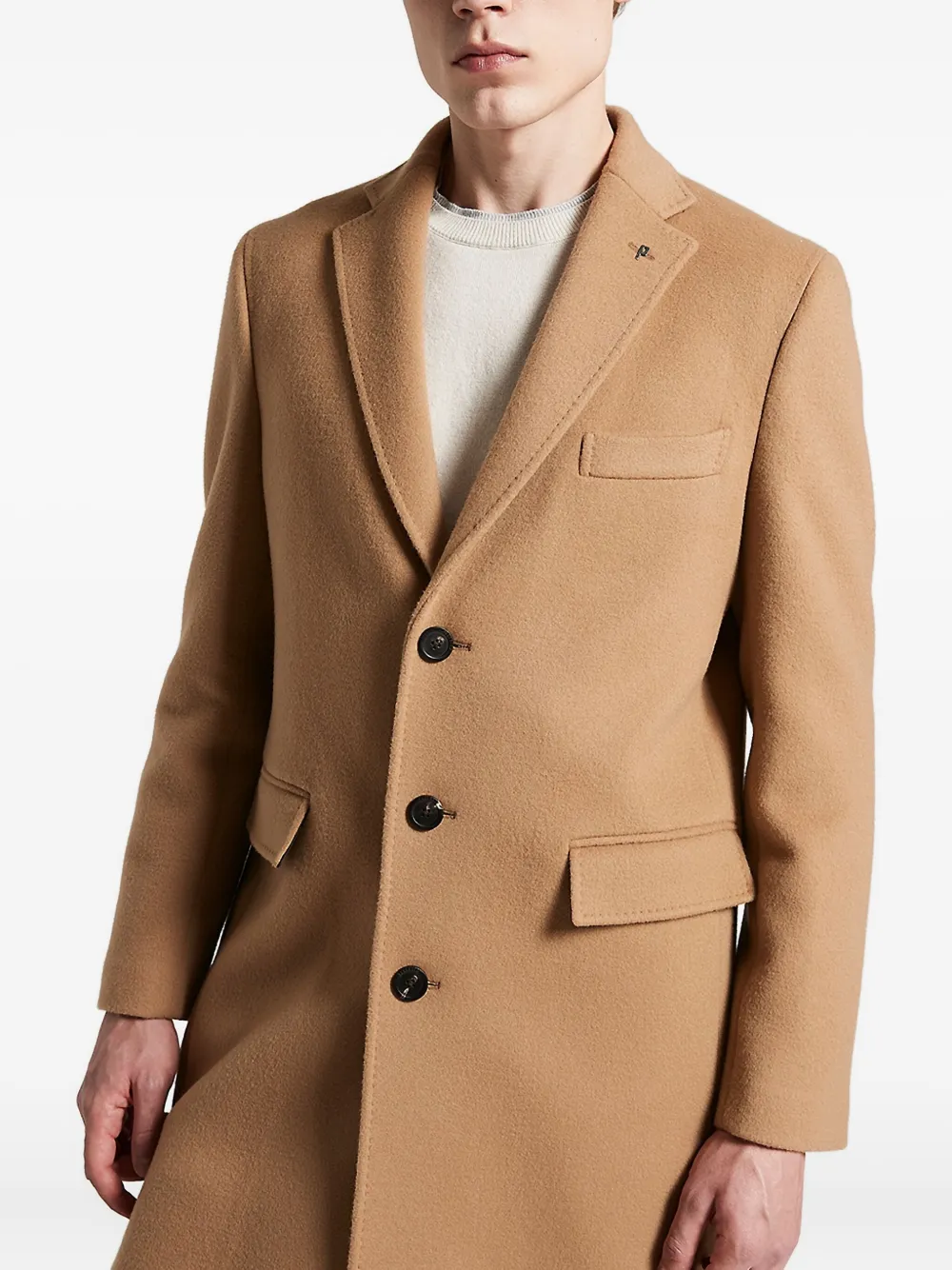 

Однобортное пальто Peserico, коричневый