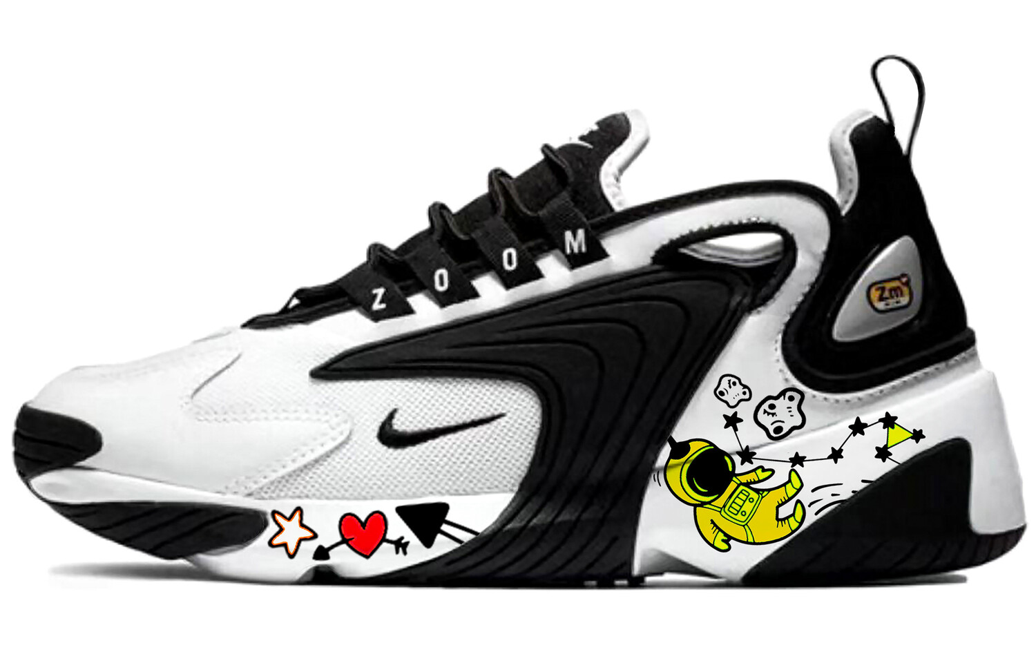 

Кроссовки Zoom 2K Running Unisex Low-top Black/white/yellow Nike