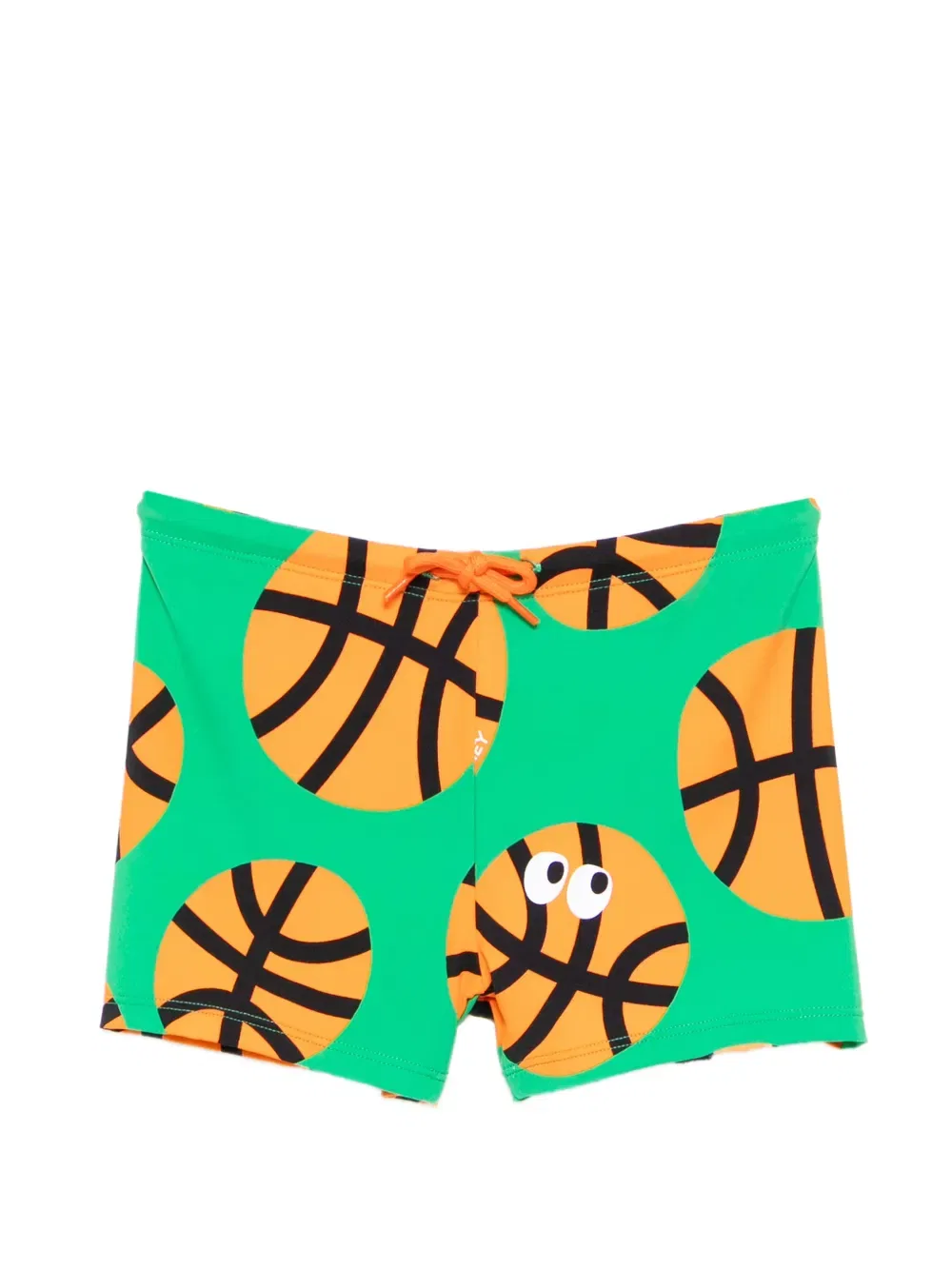 Плавки с баскетбольным принтом Stella Mccartney Kids, зеленый