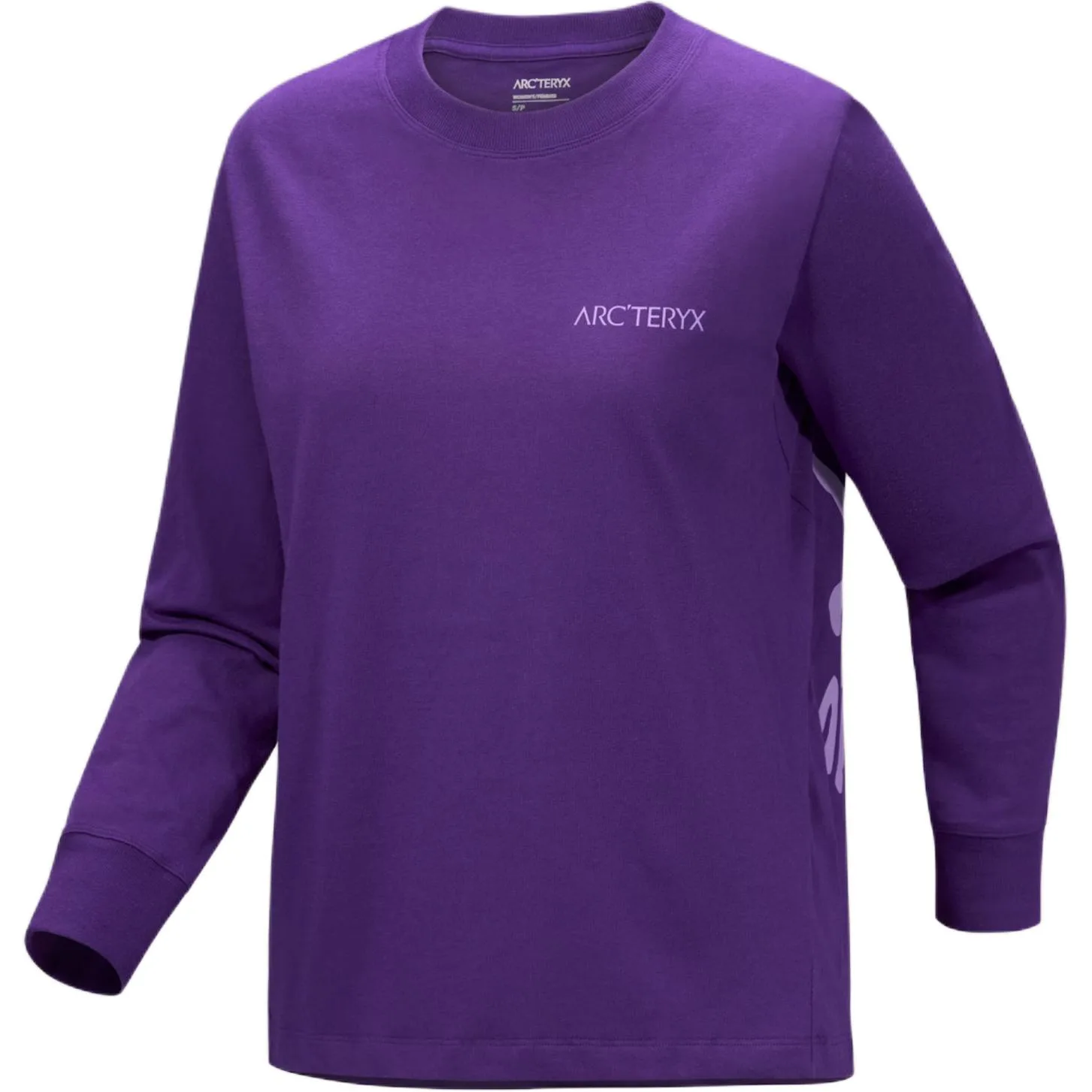 Топ с длинным рукавом и принтом птицы Kragg Arcteryx, Rhododendron/Hemerocallis/Azalea/Aster
