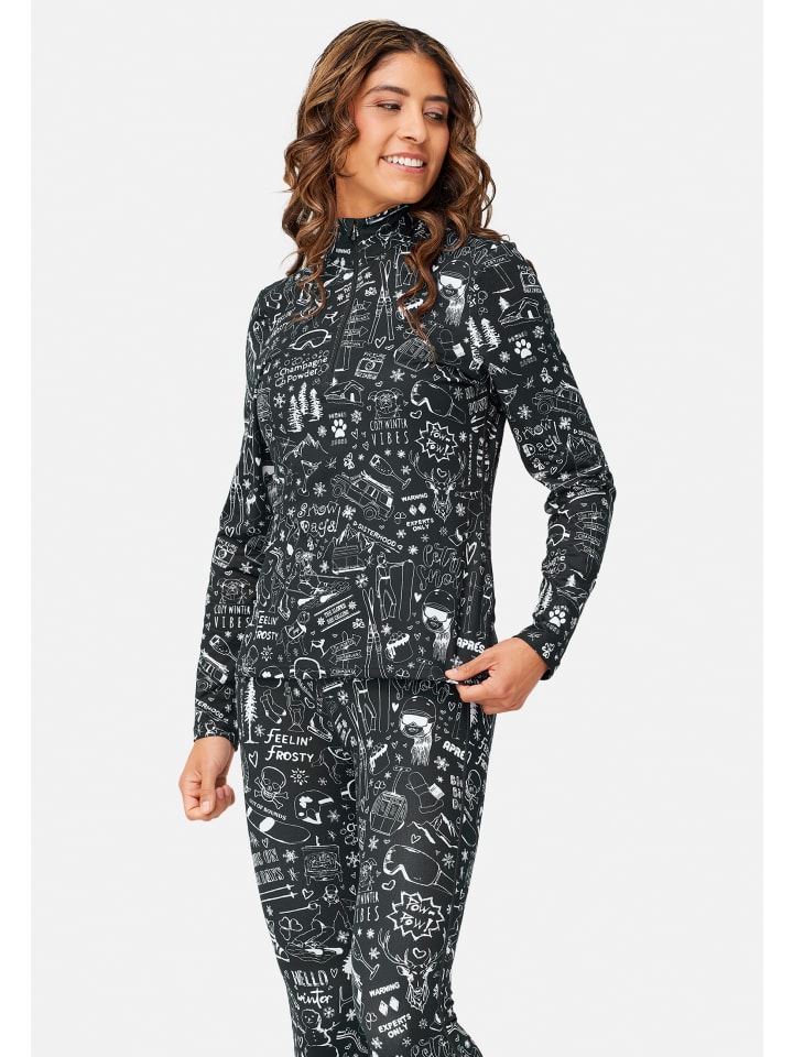 

Krimson Klover Термофутболка Graffiti Top черного цвета