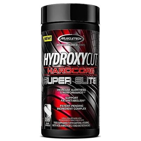 

Muscletech, Hydroxycut Hardcore Super Elite, Добавка , 100 капсул.