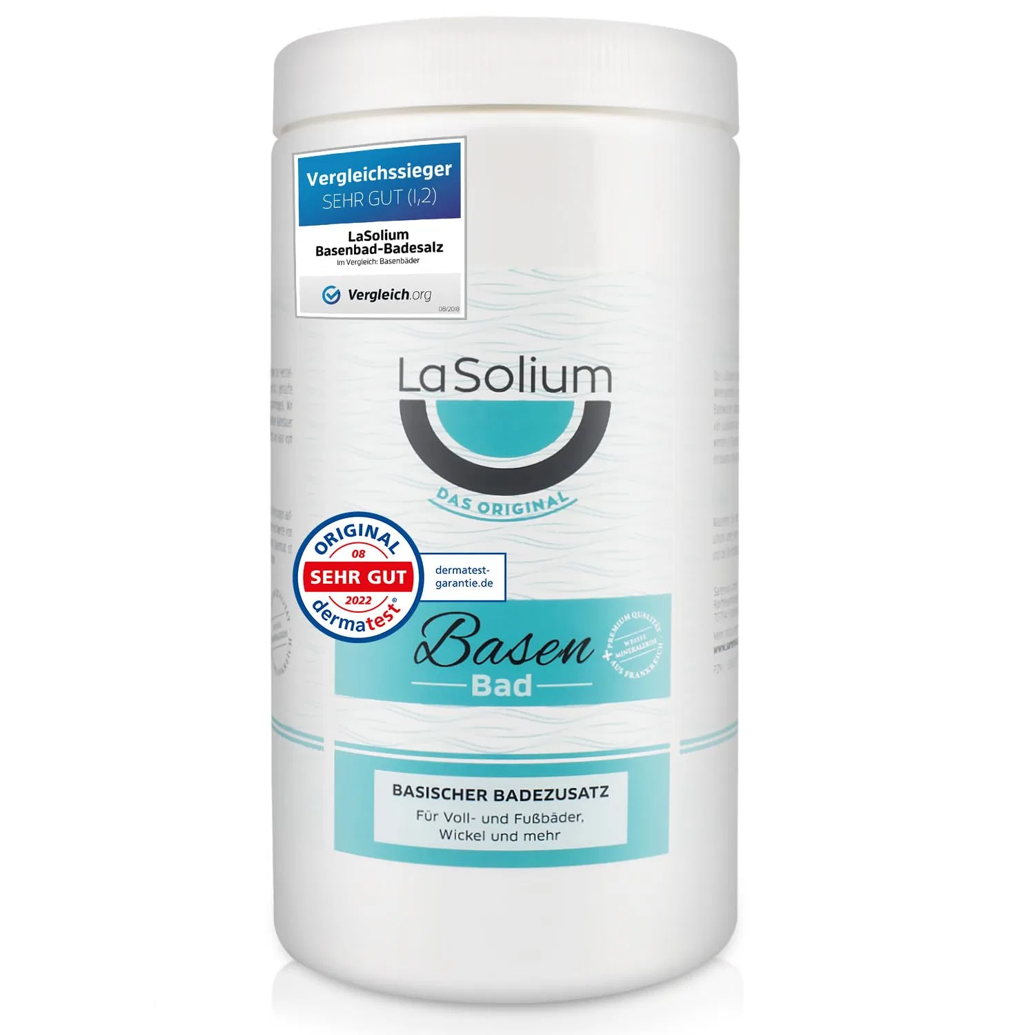 Соль для ванны Dermatest Very Good Base Bath Salt с минеральной глиной, 1200 г Lasolium