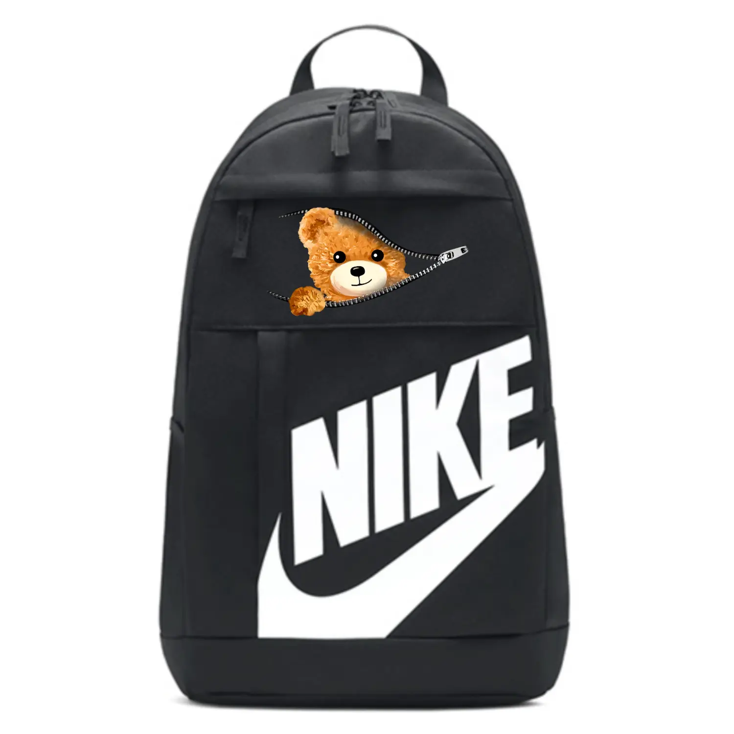 

Nike Элементальный тканевый рюкзак унисекс черный, Zip Closure Bear