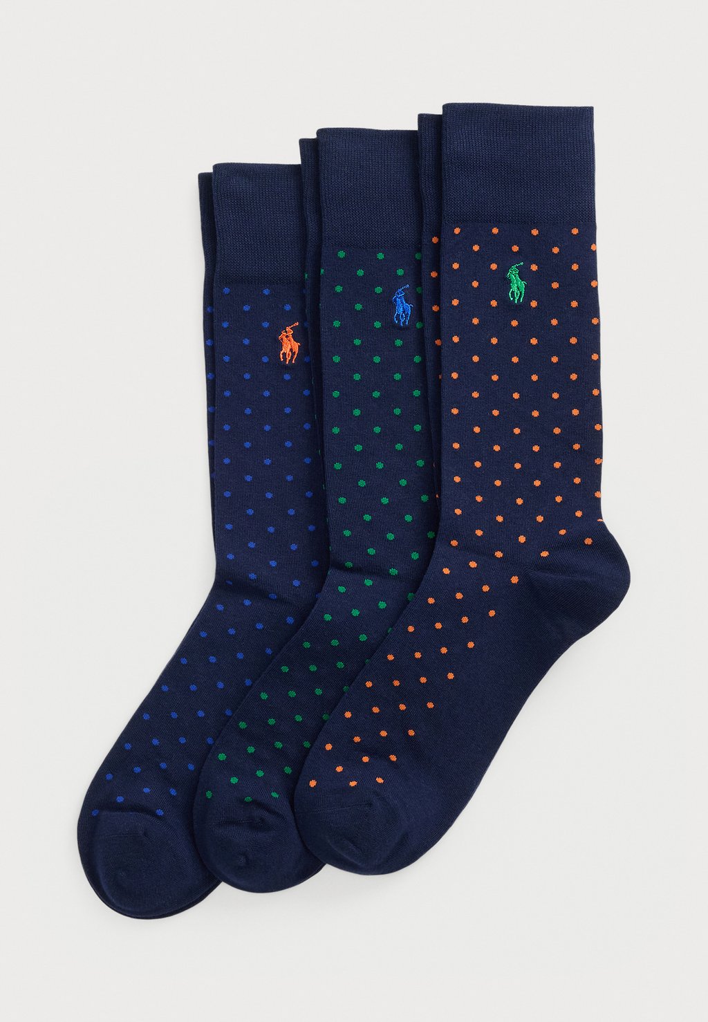 

Носки BASIC CREW 3 PACK UNISEX Polo Ralph Lauren, темно-синий