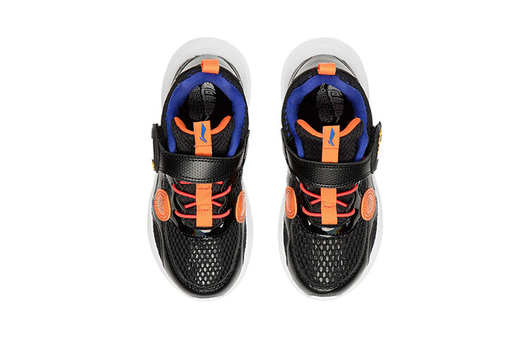 Кроссовки LINING YOUNG Kids Lifestyle Shoes PS Low-top Black / Flower Orange / Dream Blue — фото 3