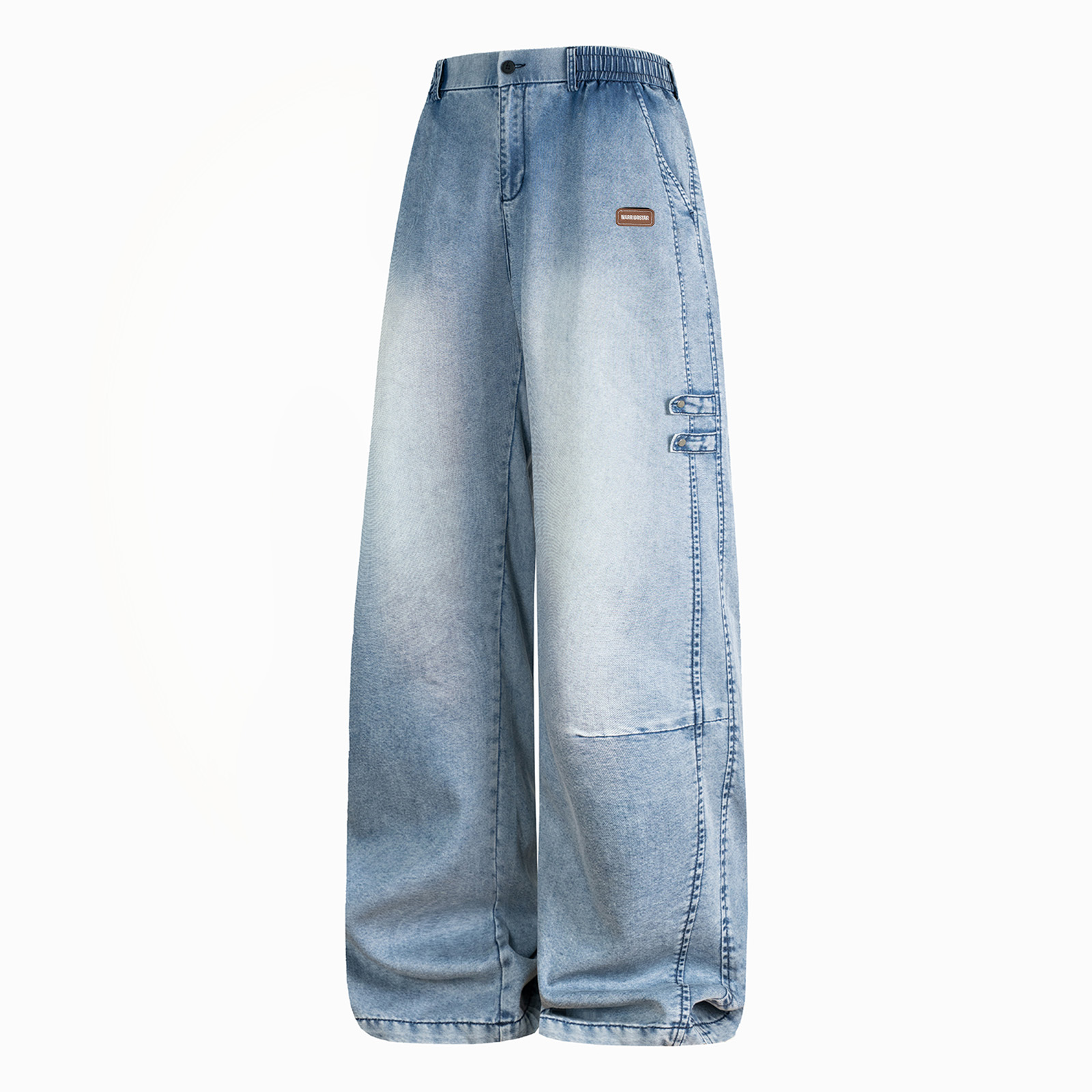 

Повседневные брюки Unisex Moderate Straight Fit WARRIOR, синий[free diy badge]