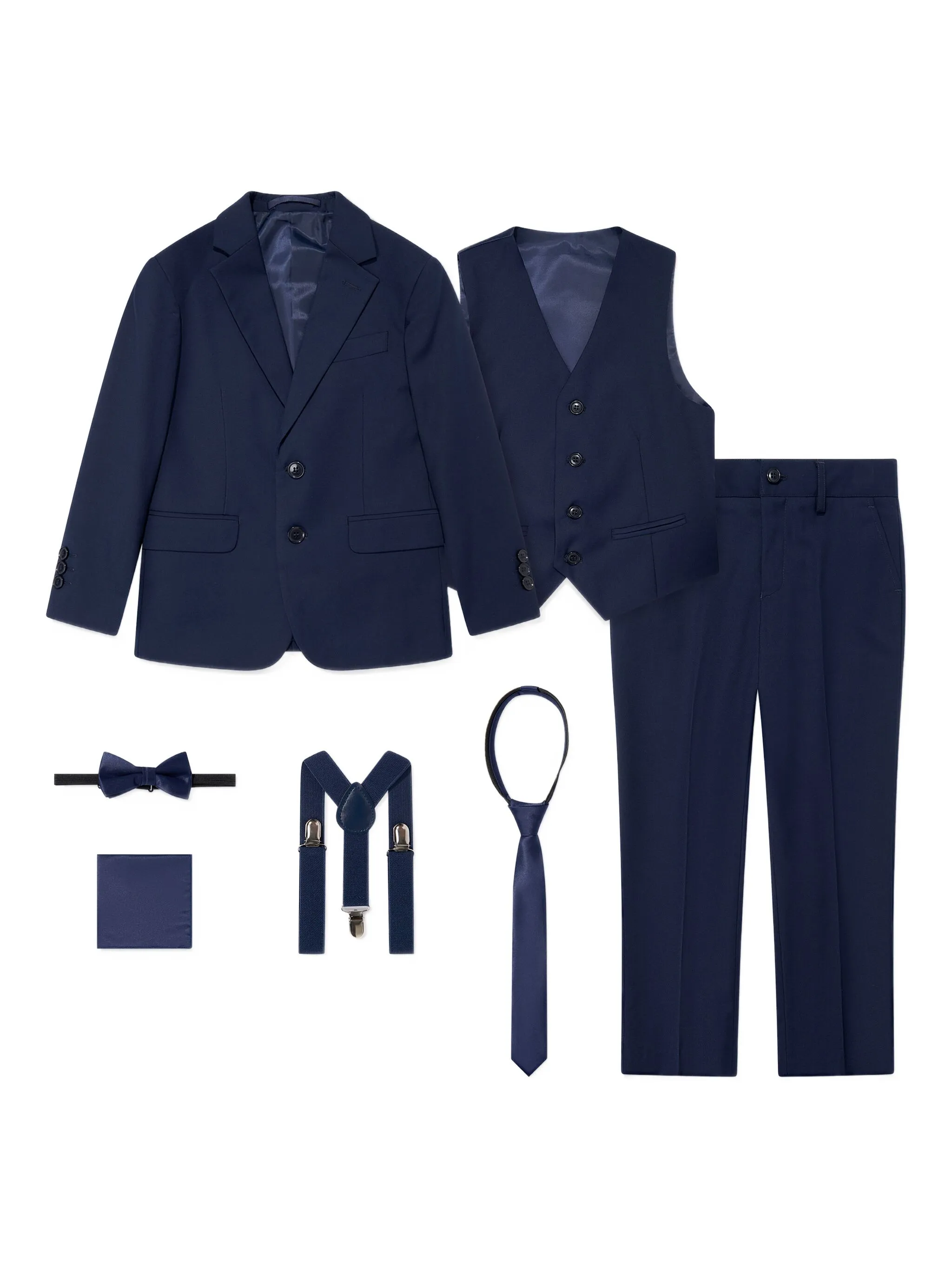 Костюм с однобортным пиджаком Suitlab Kids, синий — фото 3