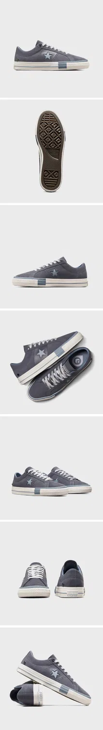 Мужские низкие кроссовки One Star Pro тёмно-зелёные от Converse — фото 3