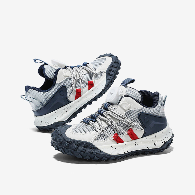 Кроссовки Jeep Kids Lifestyle Shoes Kids Low-top, синий/серый/красный — фото 3