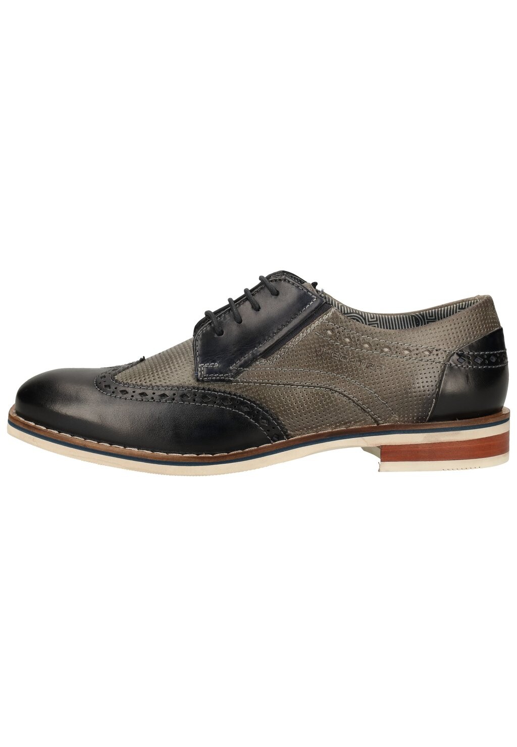 

Деловые туфли на шнуровке Hechter Paris, цвет light grey/dark blue