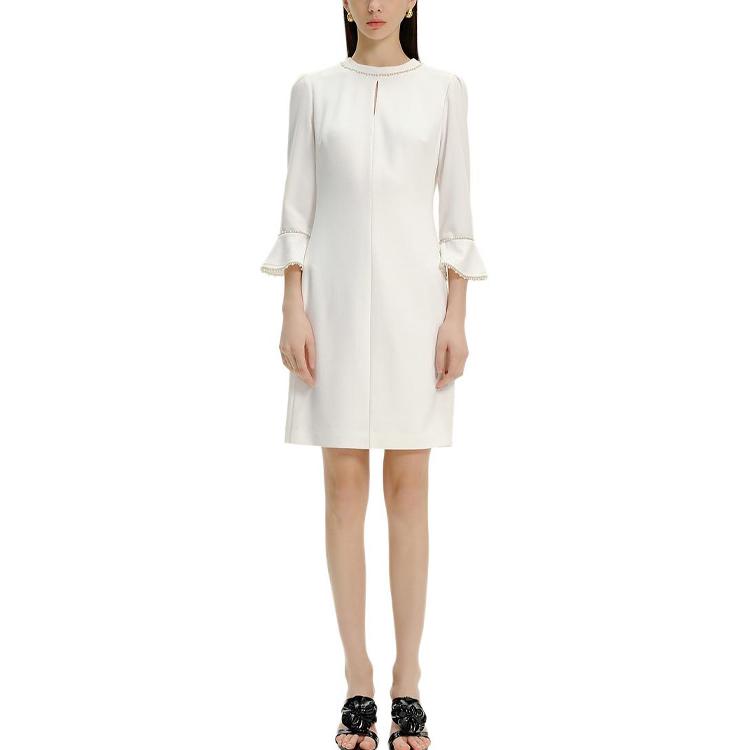 

KARL LAGERFELD / Karl Lagerfeld Jeans Платье с длинными рукавами KARL LAGERFELD женское белое