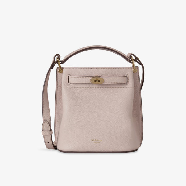 

Сумка-ведро Mulberry Islington маленькая кожаная, розовый