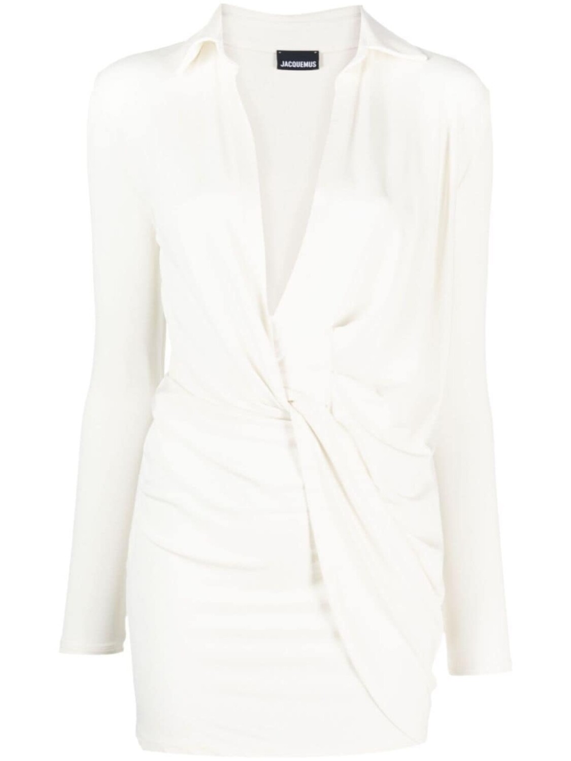 

Jacquemus платье мини La Robe Bahia из джерси, нейтральный цвет