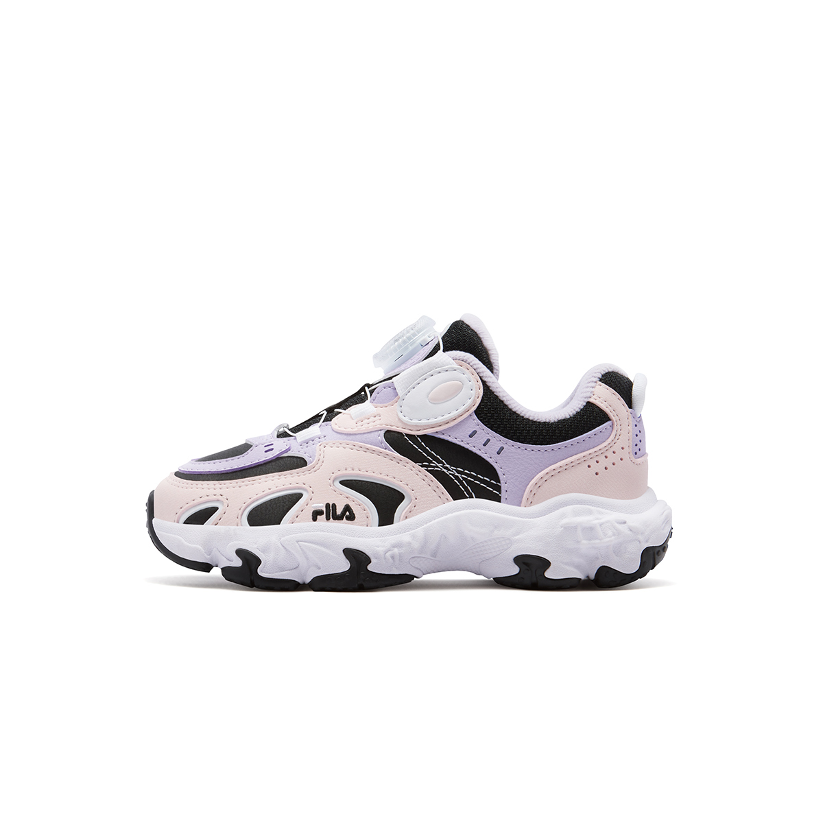 FILA KIDS Наследие FHT амортизация и дышащие беговые кроссовки Black/Daybreak Pink Kids'